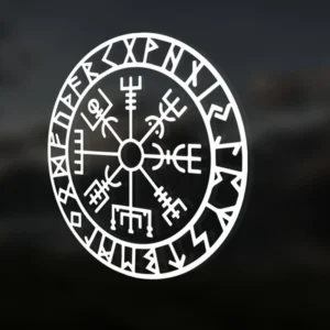 Black/White Viking Compass Campervan Car Sticker Small/Big Size Removable Waterproof Window Body Decal CL812