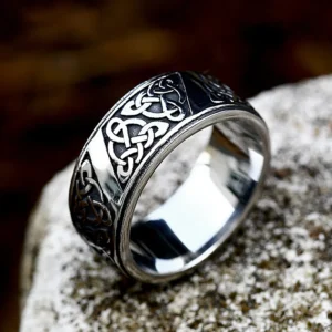 Classic Celtics Knot Ring For Men Women Stainless Steel Vintage Simple Style Viking Rings Fashion Jewelry Gifts Wholesale